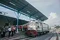 Reactivated track testing at Pulau Aie Station, March 2020
