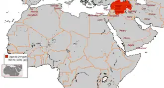 Extent of Shia rule under the Uqaylids