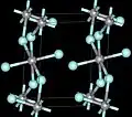 3D model of vanadium(IV) fluoride