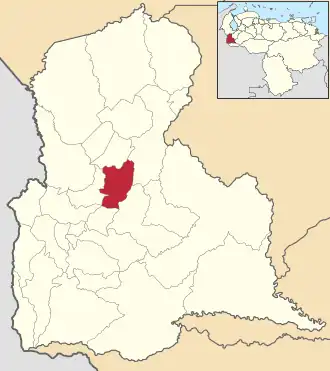 Location in Táchira