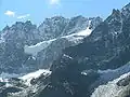The Verpeilspitze on the left with the Verpeilferner in the middle