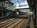 A view of platforms 2 and 4. Track 3 (there is no platform 3) is the through-track in the middle.