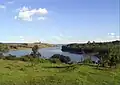 A branch of the reservoir in Arandu - coming from Anízio