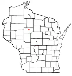 Location of Molitor, Wisconsin