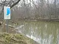 Wabash River in Limberlost Recreation Area, south of Berne, Indiana