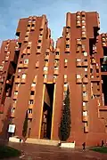front of building