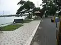 Walkway on the sides of the road to Cherai from North Paravur