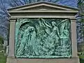 Bronze relief on Walker monument (ca. 1918–1921), Max Bachmann, sculptor