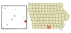 Location of Seymour, Iowa