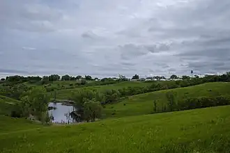White River from the West, the county seat