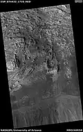 Wide view of layers in Candor, as seen by HiRISE. This picture was named HiRISE picture of the day for November 9, 2023.
