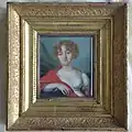 Miniature portrait titled: Wilhelmine von Mengden .. Grafin Medem ... 1792