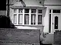 Five-pane oriel-style bow window