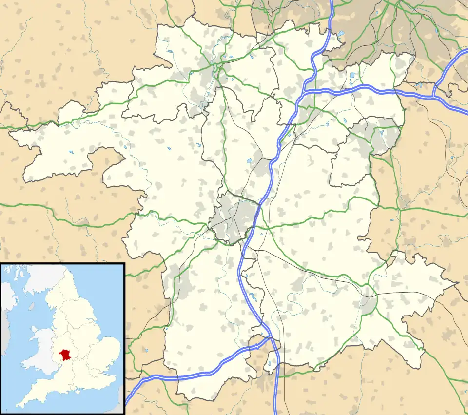 Worcester Cathedral is located in Worcestershire