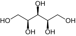 Xylitol (Note conversion of ketone to alcohol)