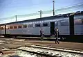 Zephyr coaches at Galesburg, 1968